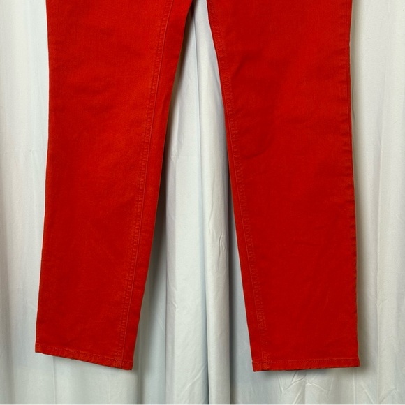 Boden Cambridge Ankle Skimmer Coral Orange Jeans 8L Preppy - Picture 7 of 13